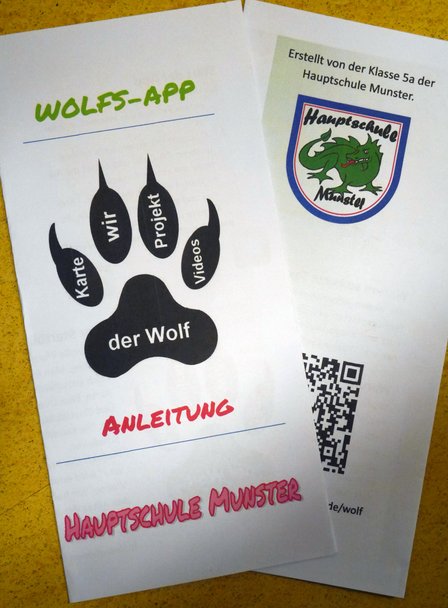 Die Kinder haben einen Werbeflyer und einen Anleitungsflyer gestaltet.